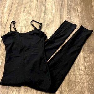 Treelance Black Jumpsuit/Bodysuit XS Yoga